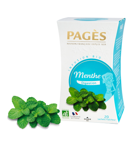 Infusion Menthe - Digestion - Infusion BIO Pagès (x20)