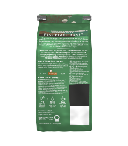 CAFE GRAIN STARBUCKS® - PIKE PLACE® ROAST - 200g