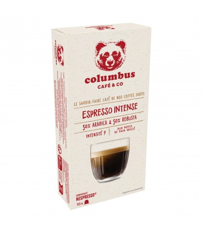 COLUMBUS ESPRESSO INTENSE – 10 Capsules aluminium | Café Premium