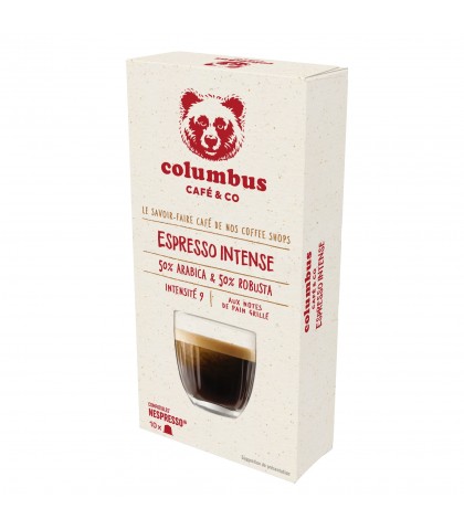 COLUMBUS ESPRESSO INTENSE – 10 Capsules aluminium | Café Premium