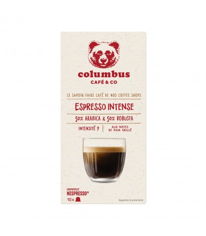 COLUMBUS ESPRESSO INTENSE – 10 Capsules aluminium | Café Premium