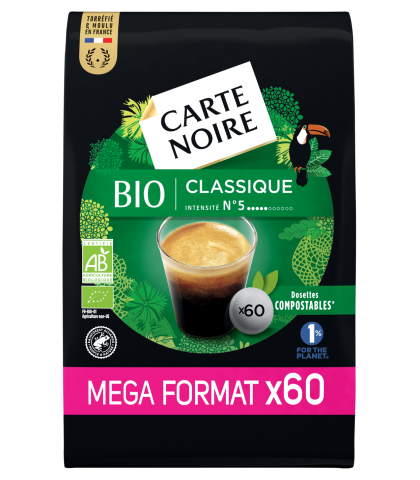 SENSEO COMPATIBLE - CARTE NOIRE BIO (x60)