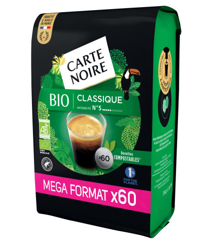 SENSEO COMPATIBLE - CARTE NOIRE BIO (x60)